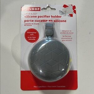 Skip Hop Gray Silicone Pacifier Holder
